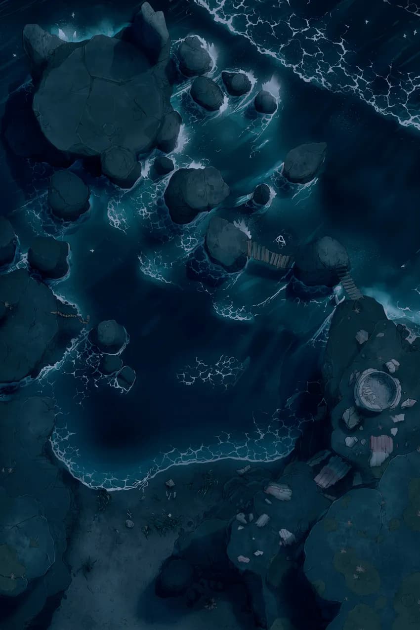 Harpy Cove map, Natural Night variant thumbnail