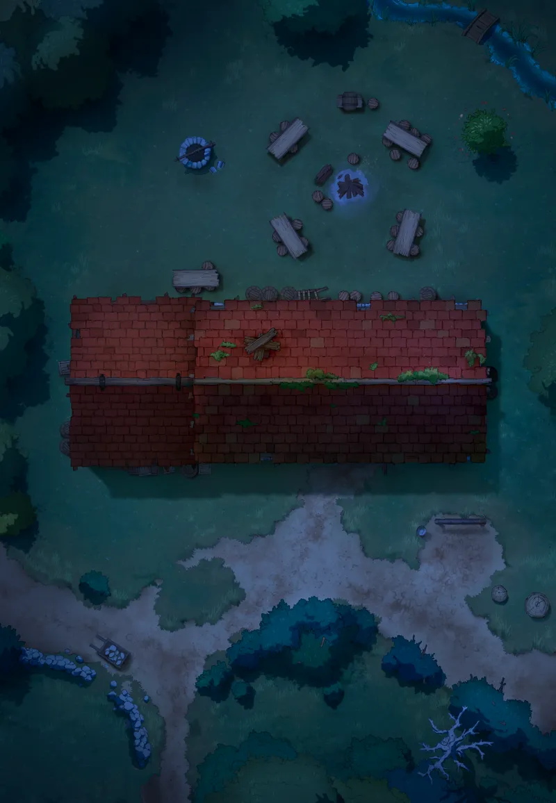 Ages of the Vale: Tavern map, Roof New Beginnings Silent Night variant thumbnail