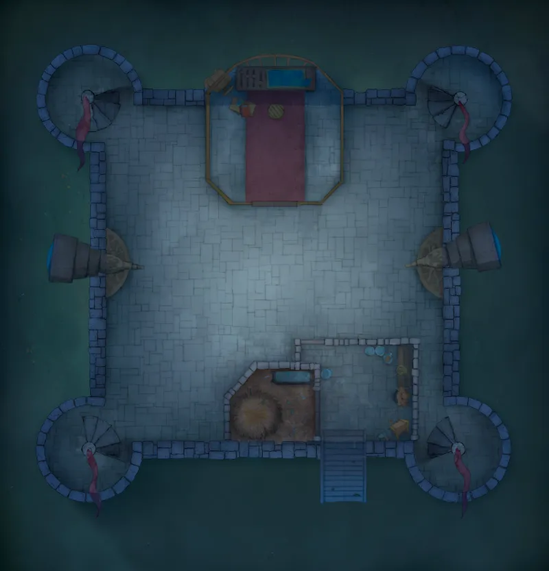 Grounded Castle map, Rooftop Night Original variant thumbnail