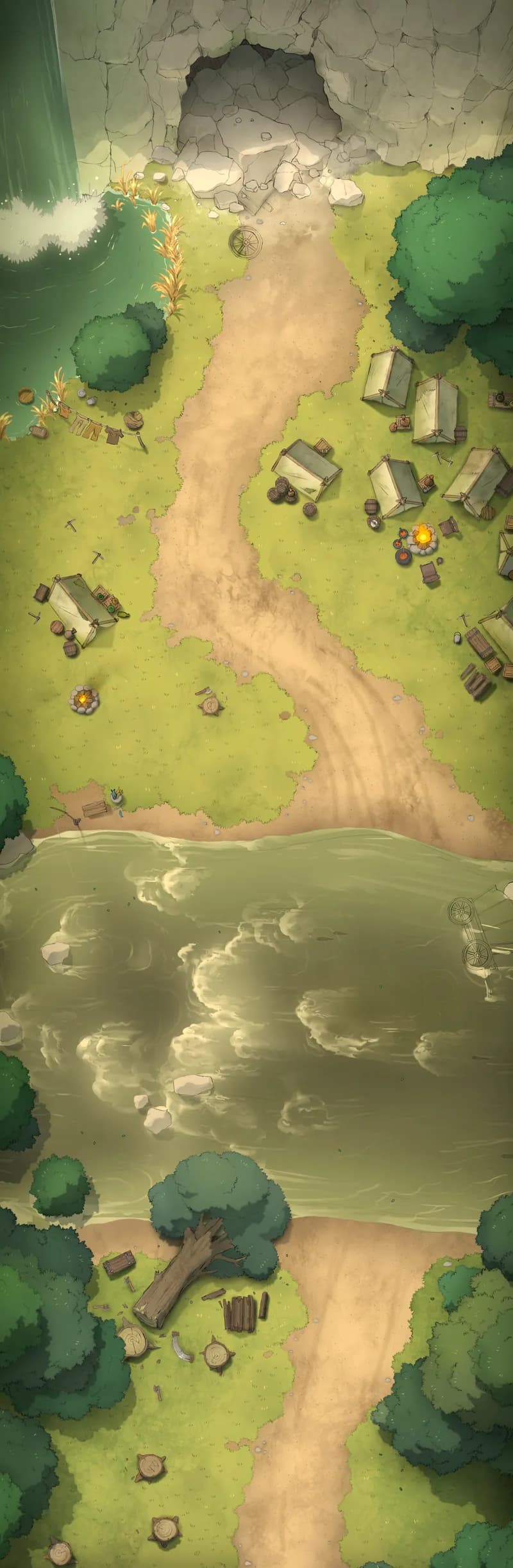 Caravan Roadblock map, Camp Day variant thumbnail