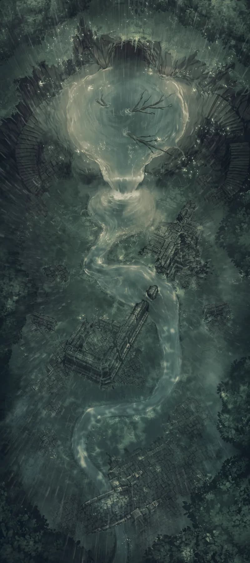 Green Dragon Lair map, Rain variant thumbnail