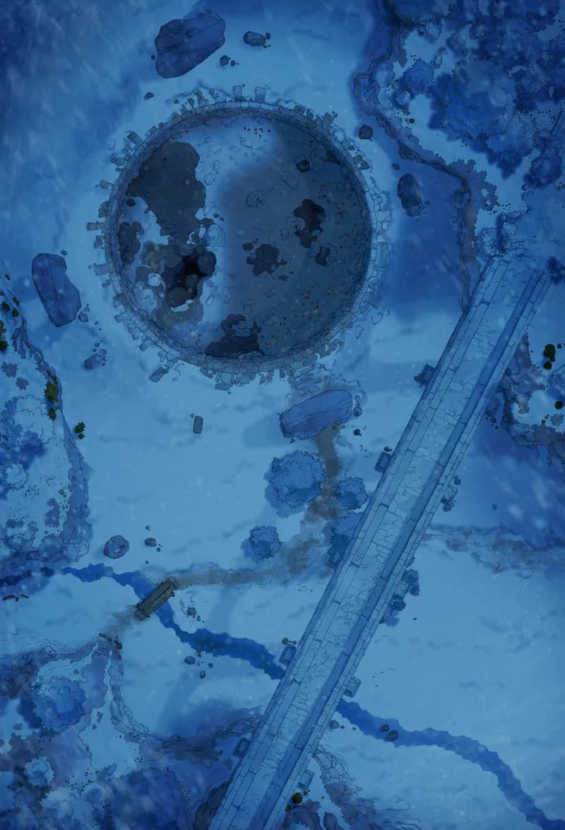 Burial Barrow map, Winter Night variant thumbnail