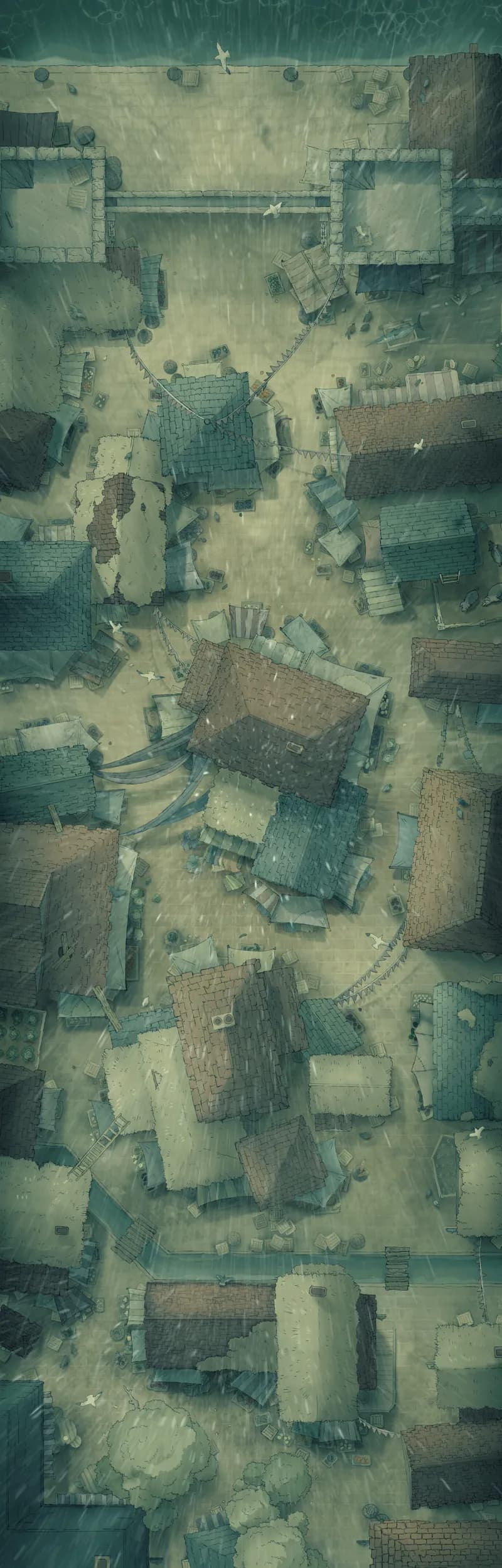 City Rooftop Chase map, Rain variant thumbnail