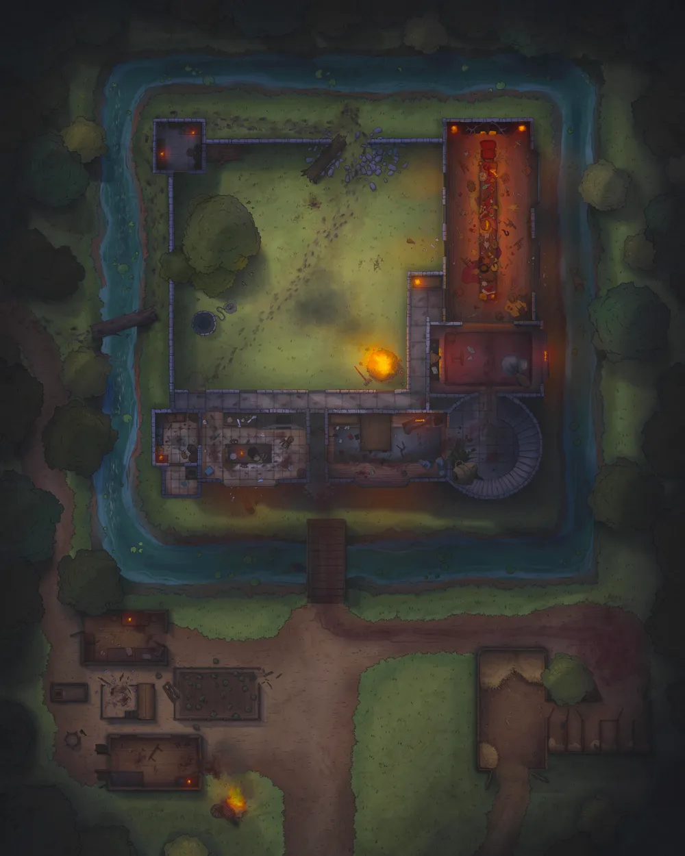 Ogre Queen Feast map, Fire Night variant thumbnail