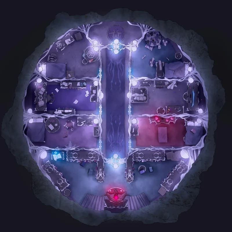 Drow Manor map, Nobility Living Quarters variant thumbnail