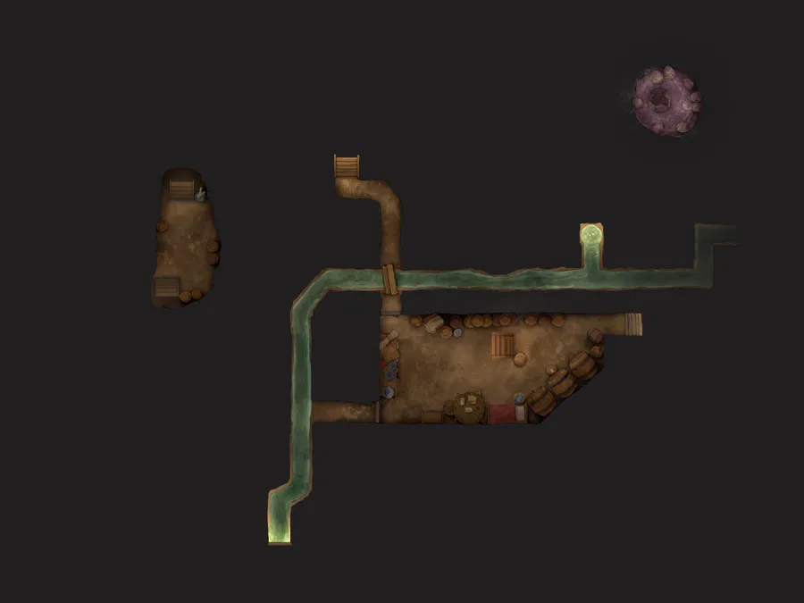 Pirate Port Tavern map, Basement variant thumbnail