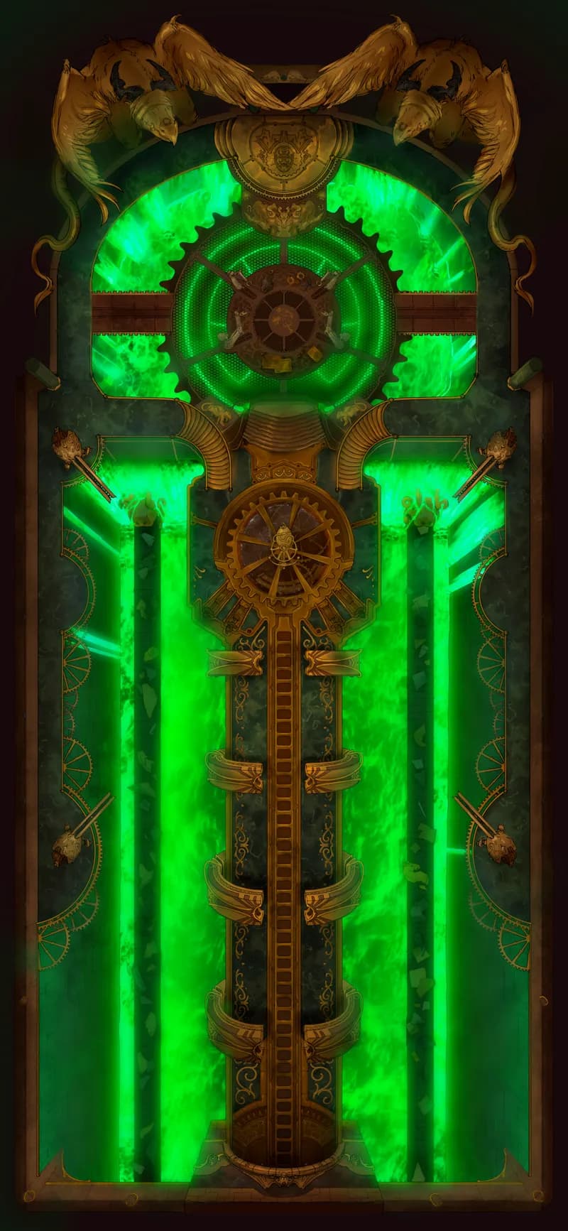 Clockwork Dragon Lair Interior map, Toxic variant thumbnail