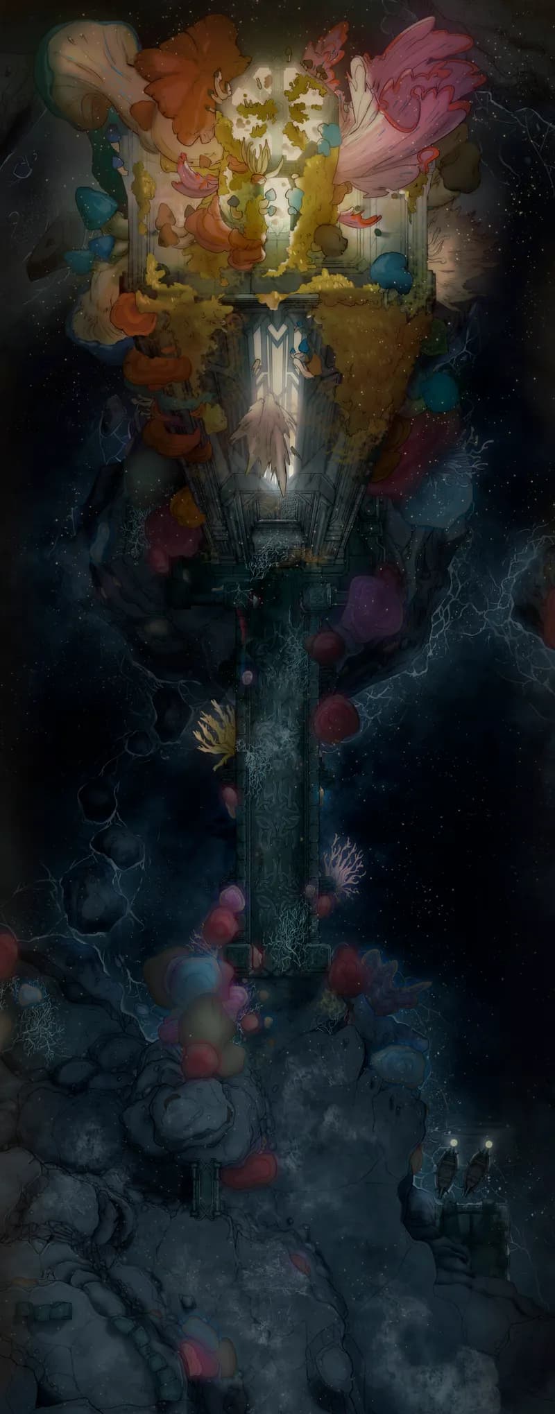 Chthonic Lighthouse map, Fungi Infestation variant thumbnail