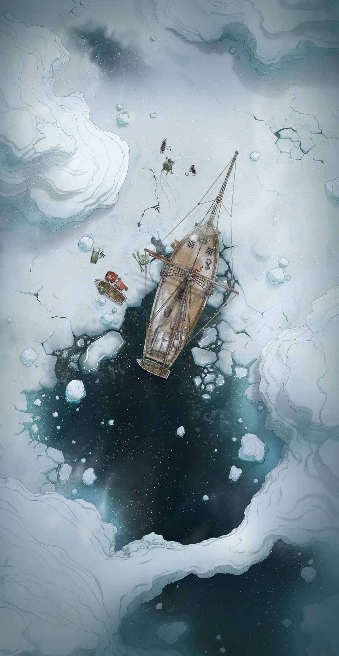 Arctic Expedition map, Grim Days variant thumbnail