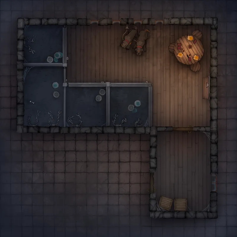 City Streets map, Guard Station Ground Floor Night variant thumbnail