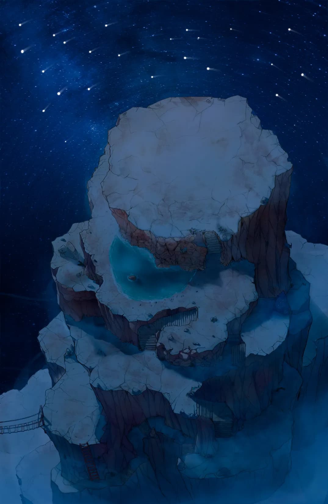 Mountaintop Observatory map, No Observatory Shooting Stars variant thumbnail