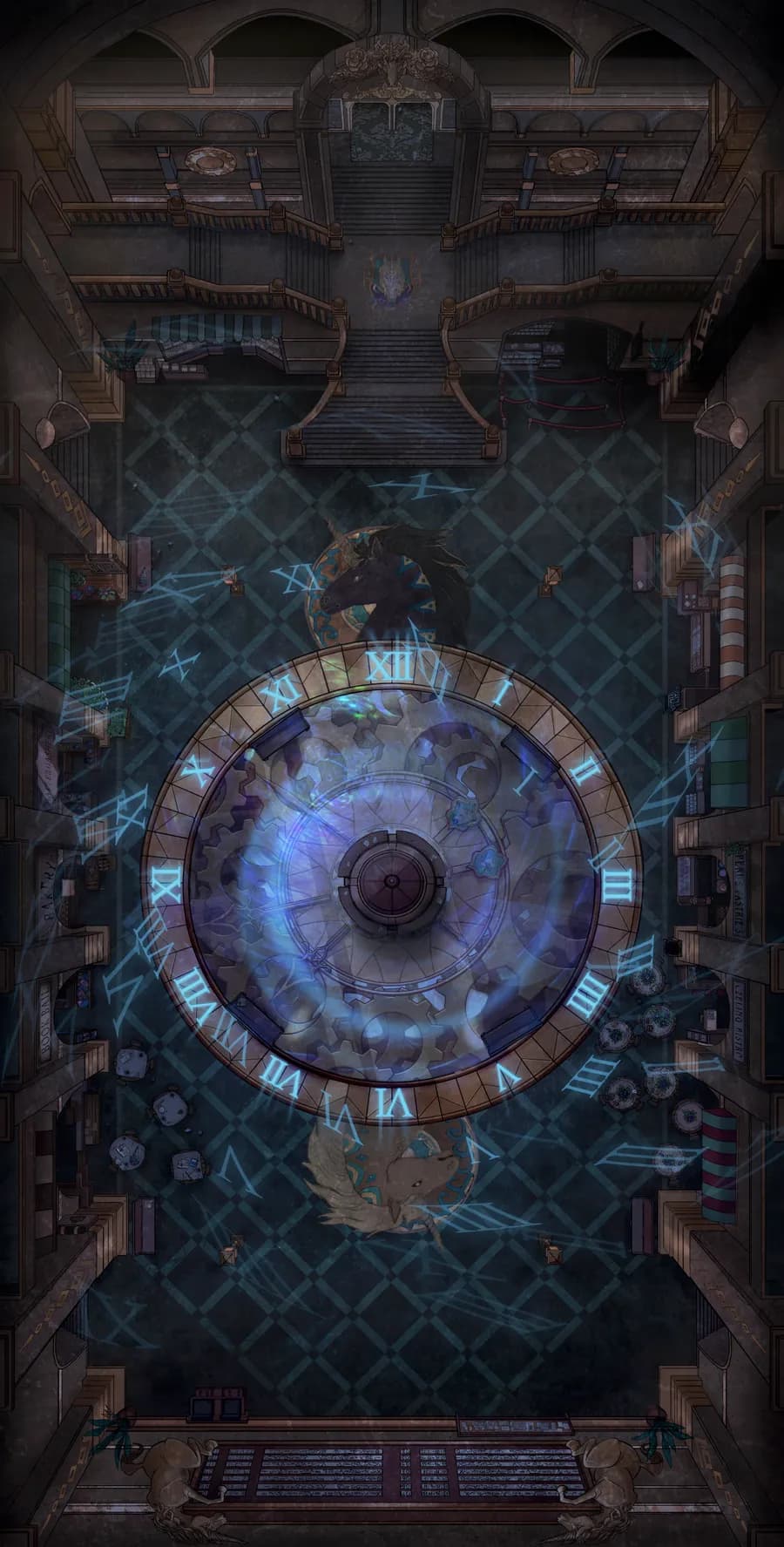 Train Station Concourse map, Magic Clock variant thumbnail
