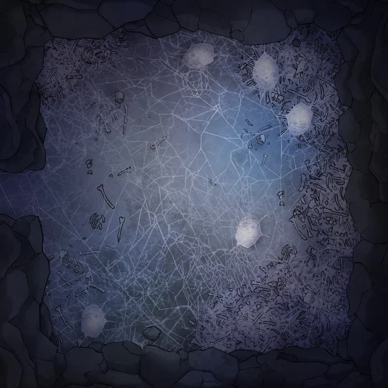 Modular Caves map, Creature Cavern Spider Nest No Exit variant thumbnail