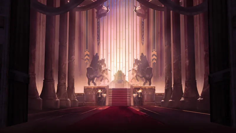 Royal Throne Room map, Sunset variant