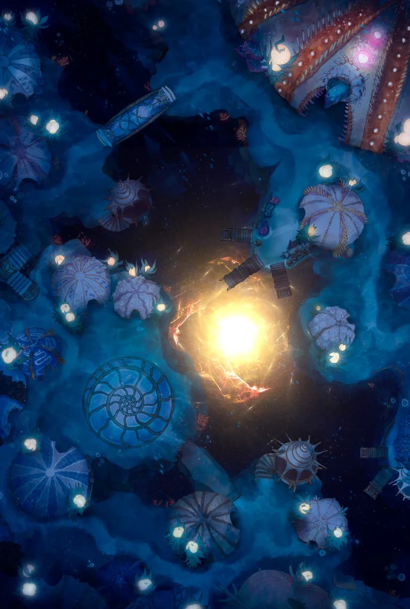 Merfolk Marina map, Fallen Star variant