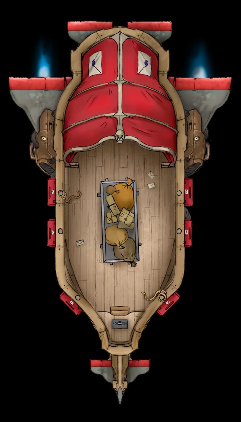 Airships! Pt. 3 map, Jet Engine Postal variant thumbnail