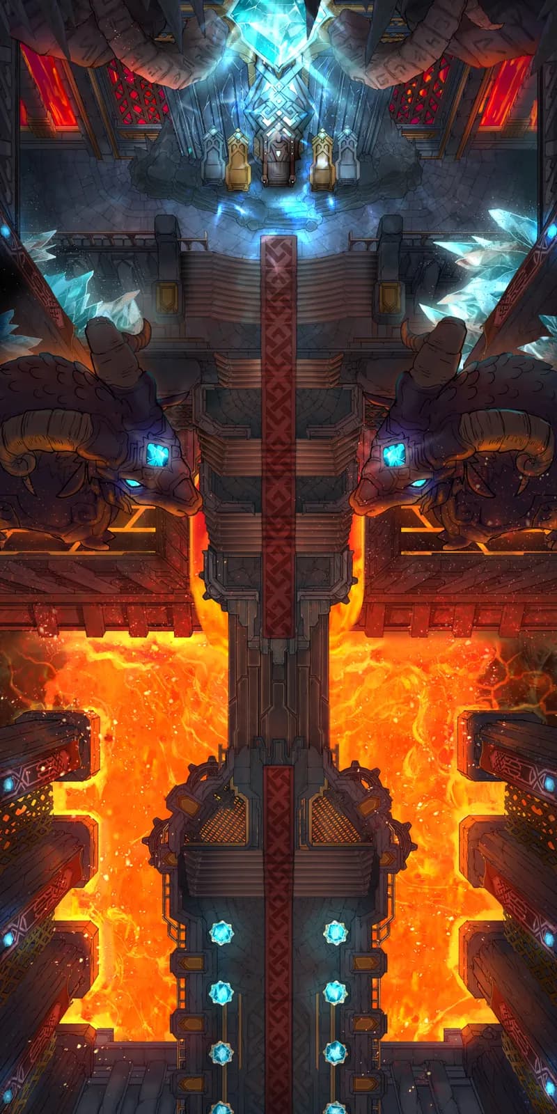 Dwarven Throne Hall map, No Golems variant thumbnail