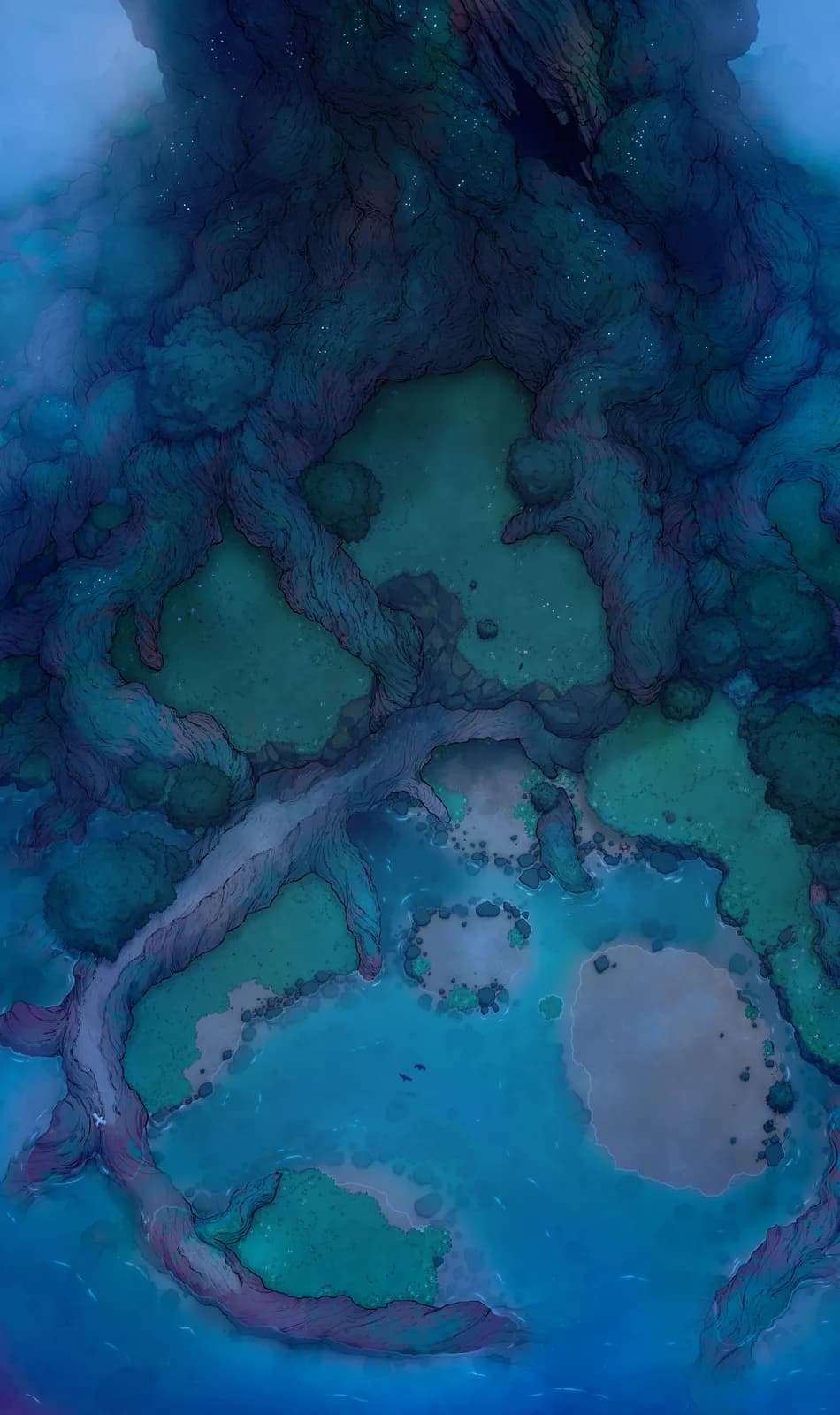 Yggdrasil Village map, Natural Night variant thumbnail