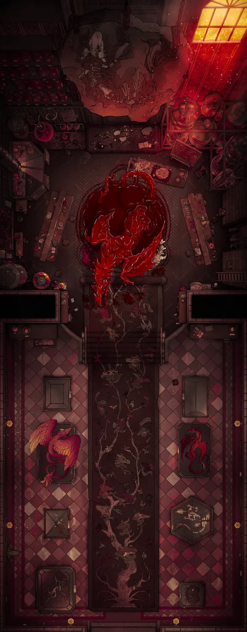 Monster Genealogy Lab map, Blood Dragon variant thumbnail