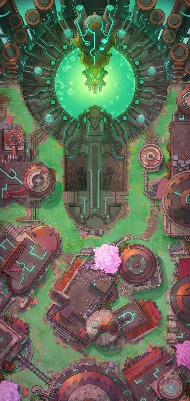 Warforged City Centre map, Spring variant thumbnail