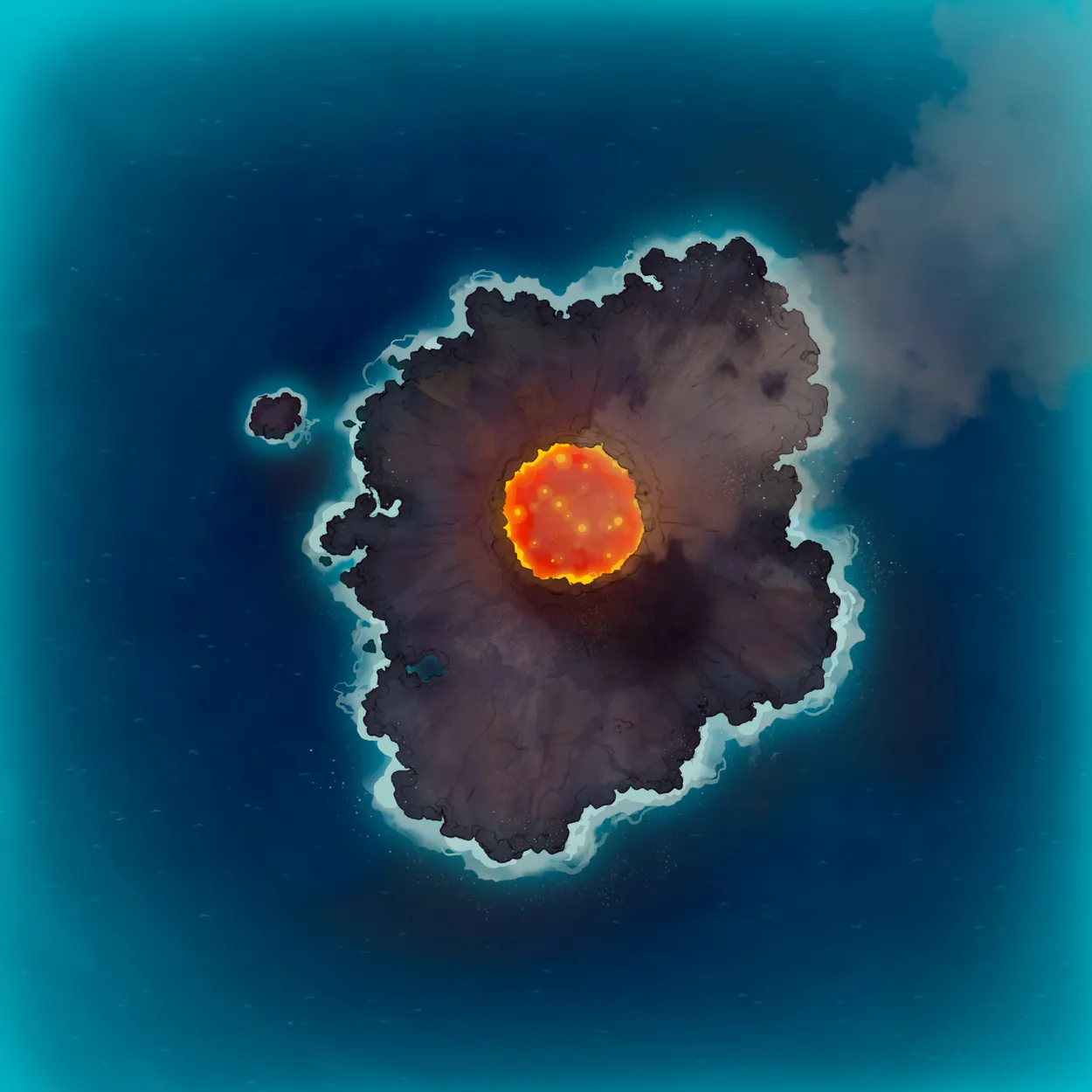 Open Ocean map, Volcanic Island Day variant thumbnail