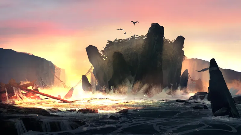 Harpy Cove map, Sunset variant