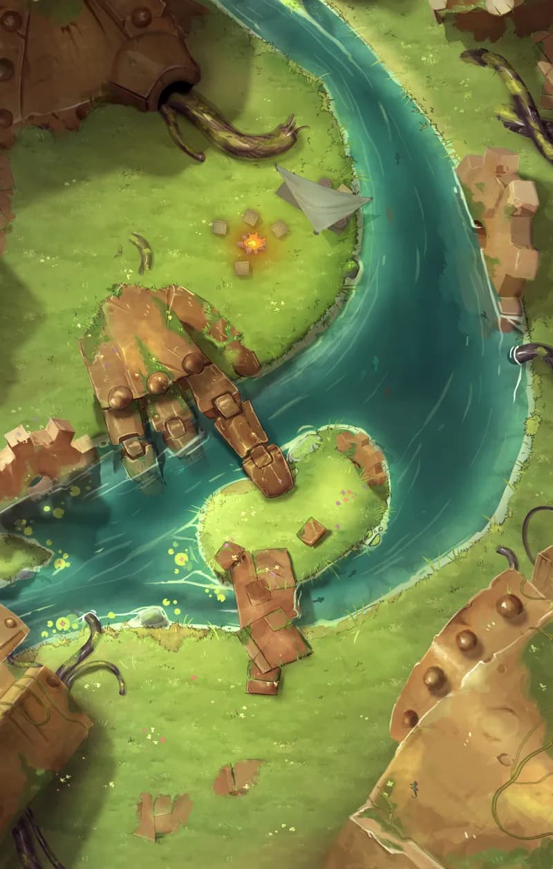 Warforged Titan Scrapyard map, Camp Day variant thumbnail