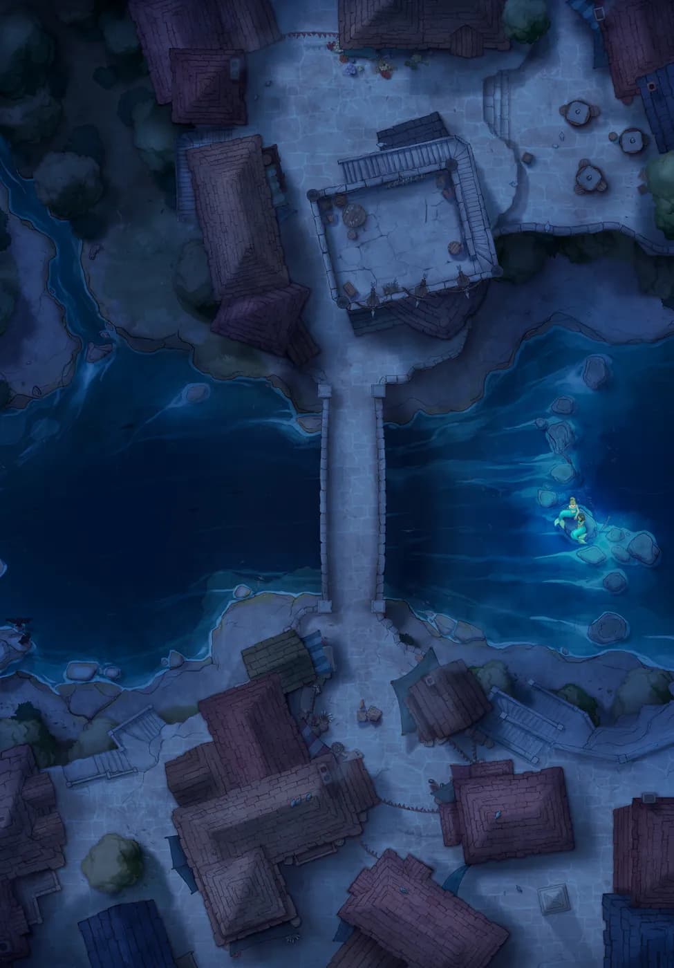 Bridge Town map, Mermaids Night variant thumbnail