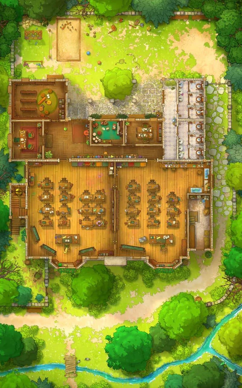 Quaint Village School map, Original Day variant thumbnail