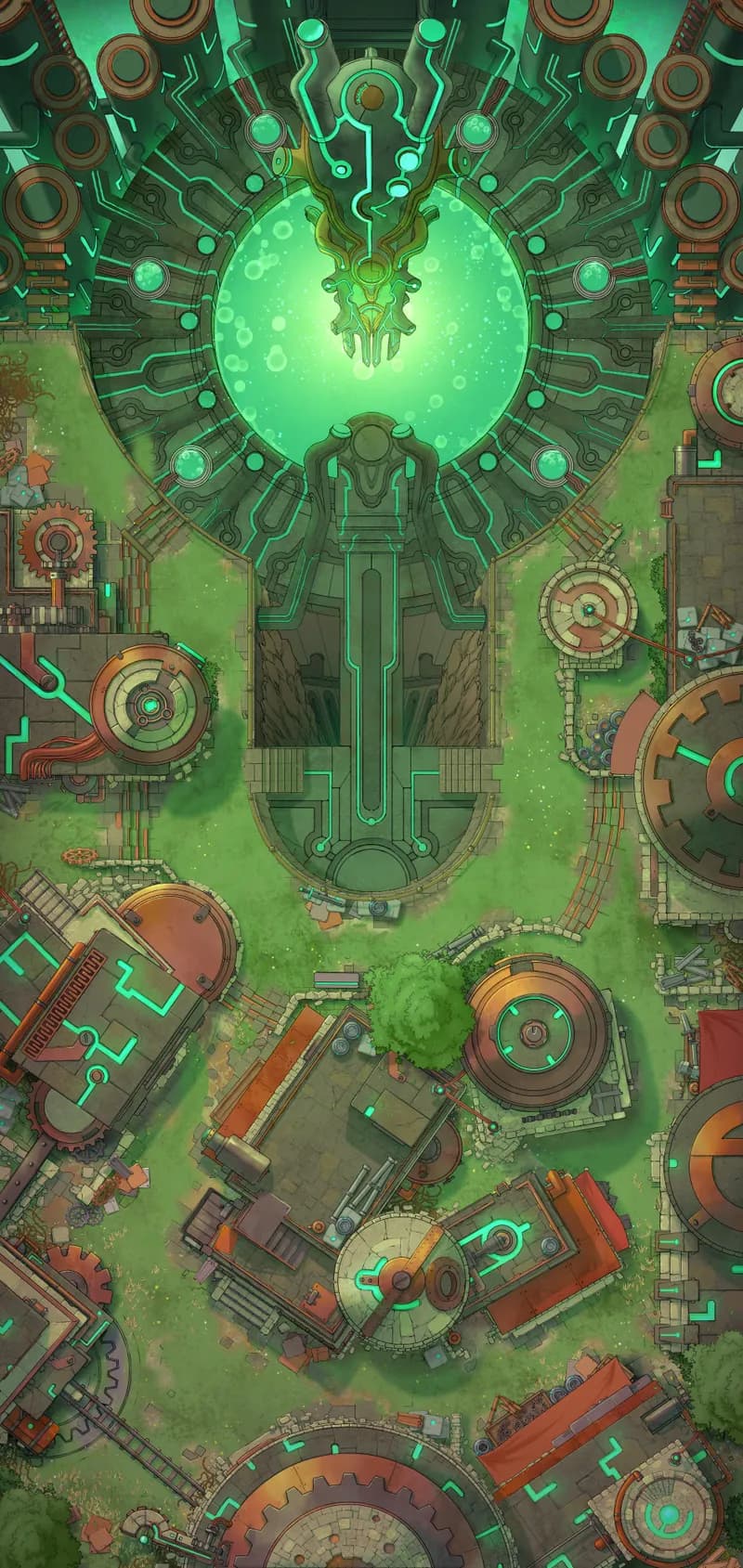 Warforged City Centre map, Summer variant thumbnail