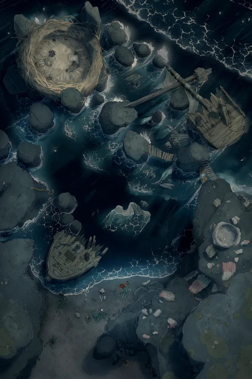 Harpy Cove map, Washed Up Survivor variant thumbnail