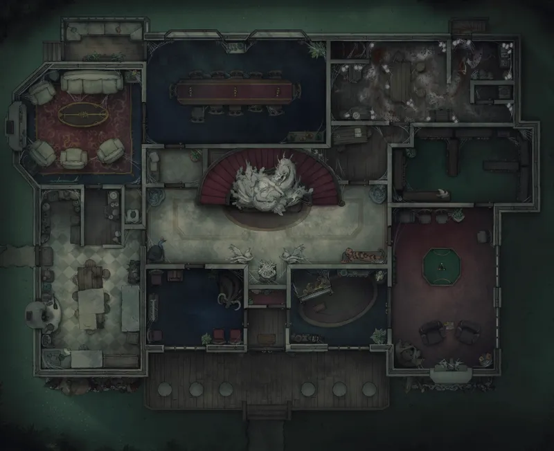 Grand Hunter's House map, Ground Floor Spider Lair variant