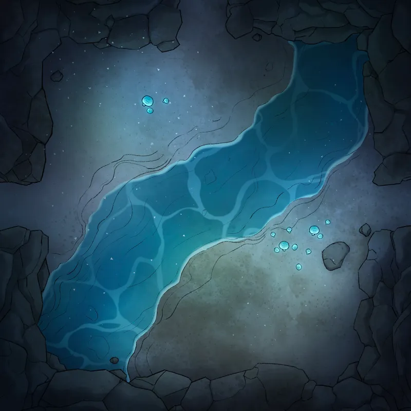 Modular Caves map, Underwater Springs River 02 variant thumbnail