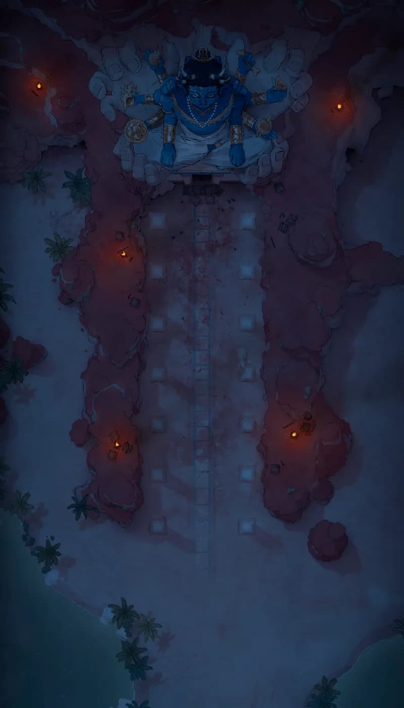 Necropolis Entrance map, Bandit Barricade Night variant thumbnail