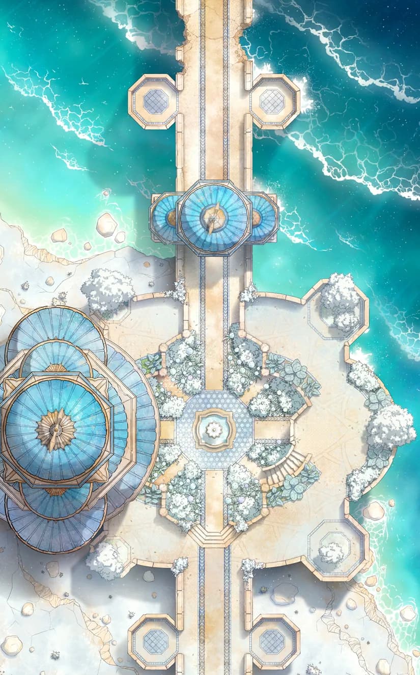 Djinn Gardens map, Winter Unfrozen Day variant thumbnail