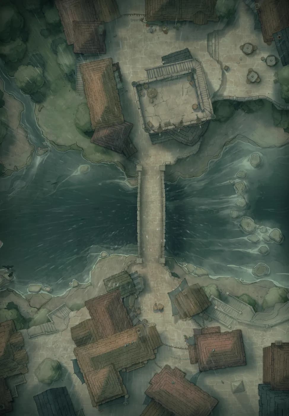 Bridge Town map, Rain variant thumbnail