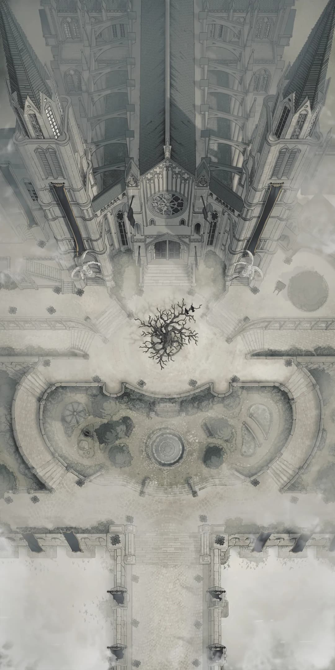 Grand Cathedral map, Fog variant