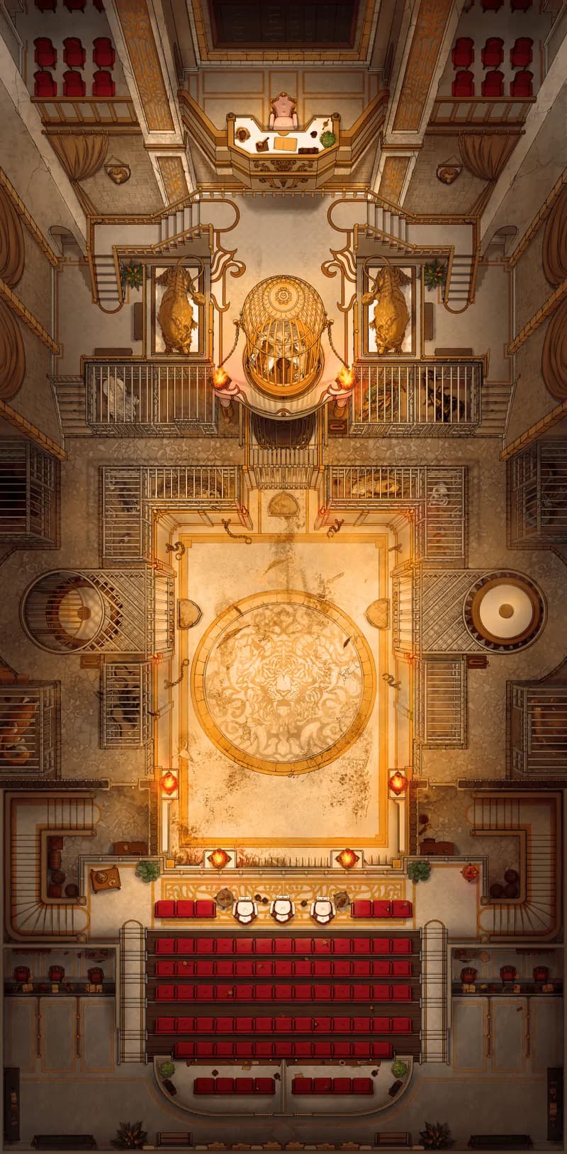 Monster Fighting Pit map, Opulent Day variant thumbnail