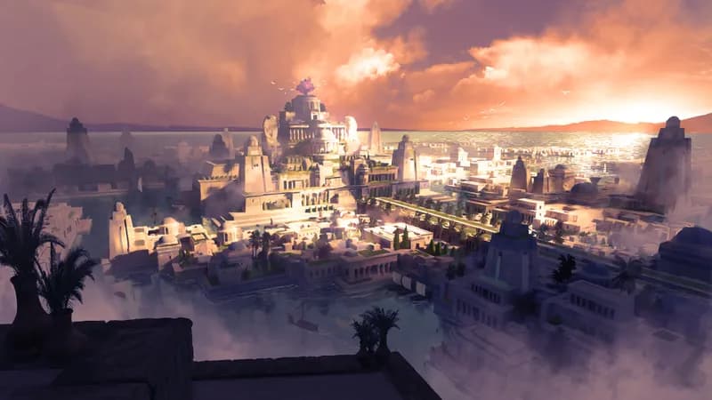 Hanging Gardens map, Sunset variant