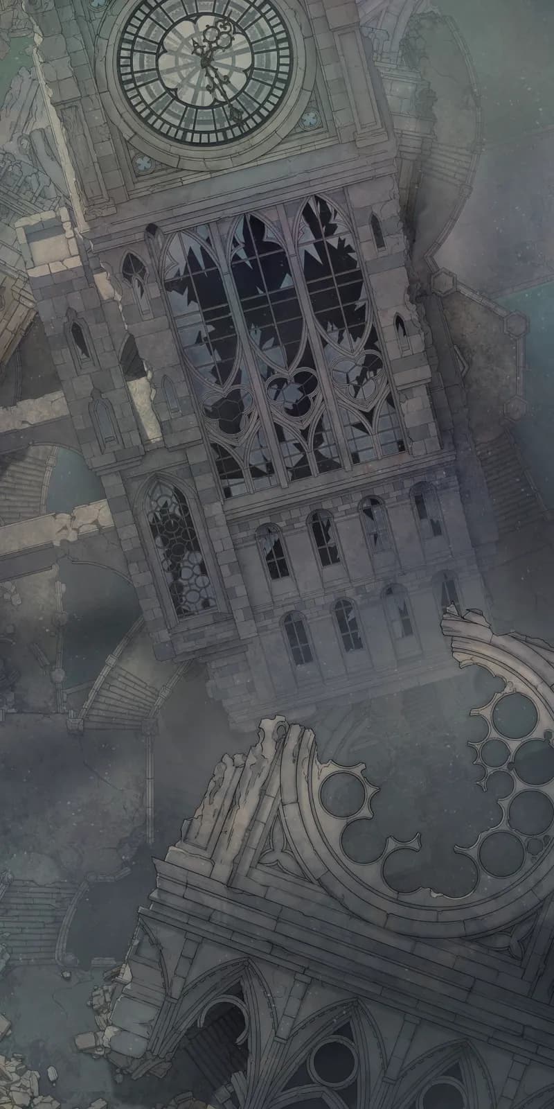 Chrono Chaos Ruins map, Destruction Day variant