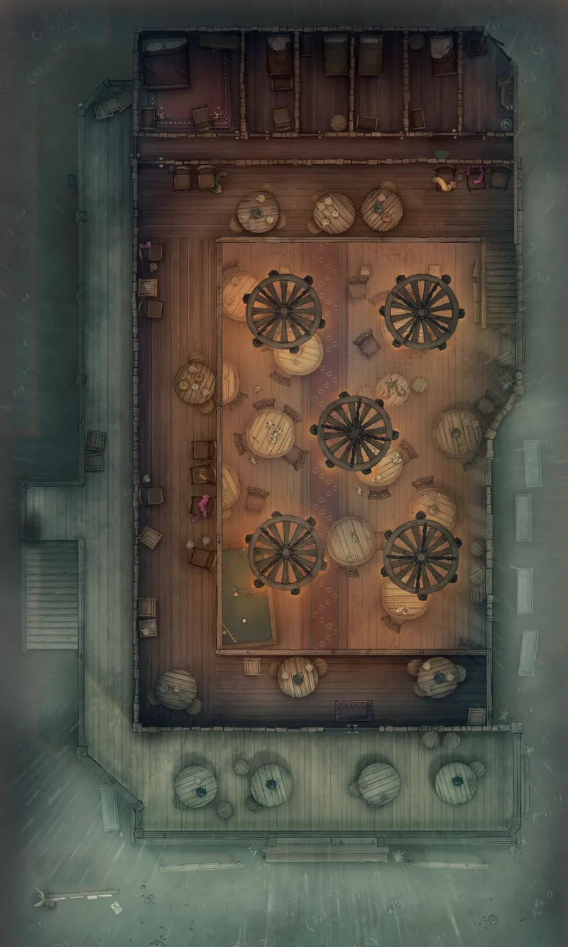 Wild West Saloon map, Top Floor Rain variant thumbnail
