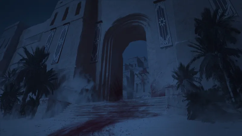 Oasis City map, Blood Trail Night variant