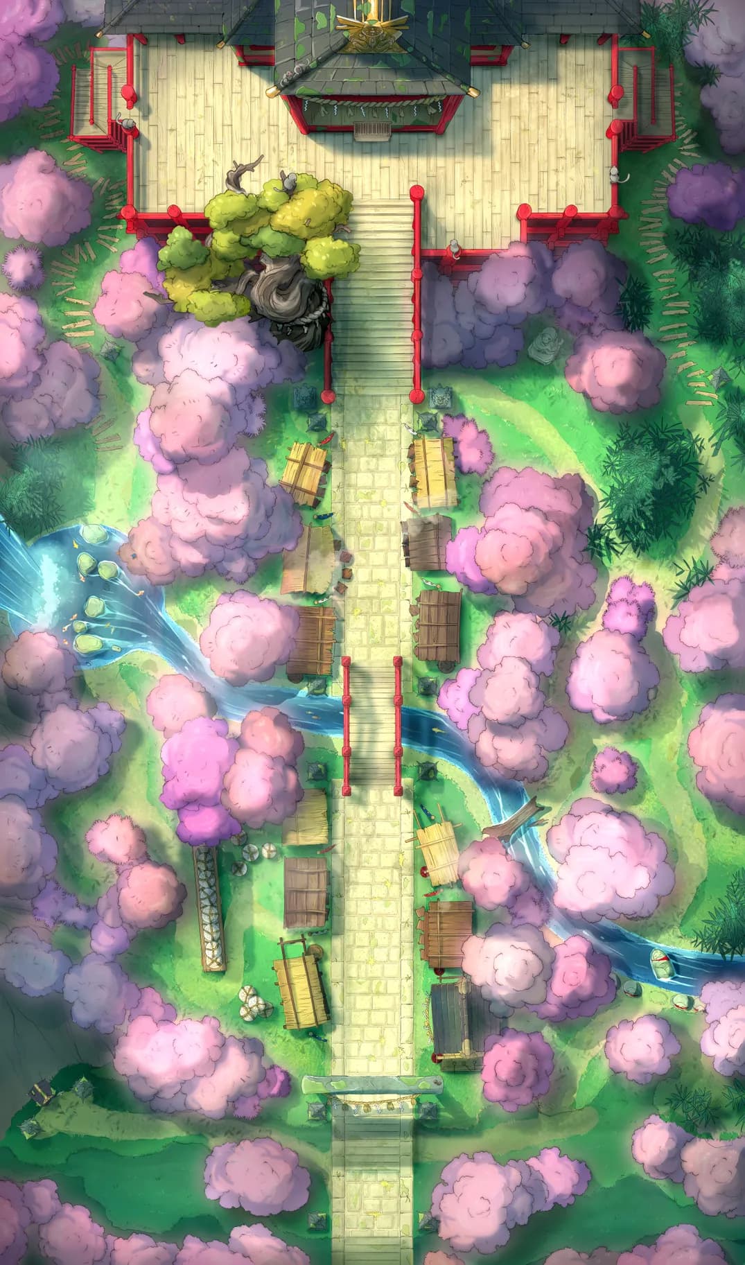 Forest Shrine Festival map, Spring variant thumbnail