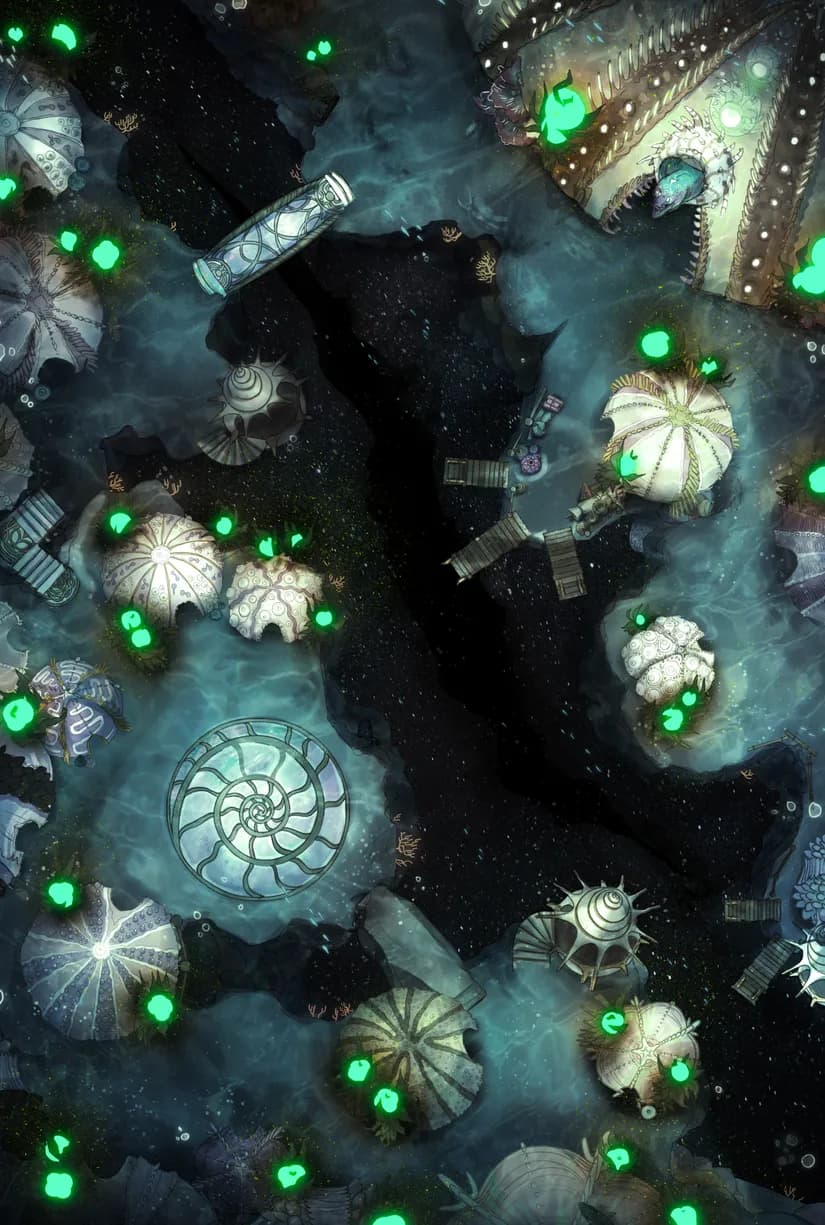Merfolk Marina map, Undersea variant thumbnail