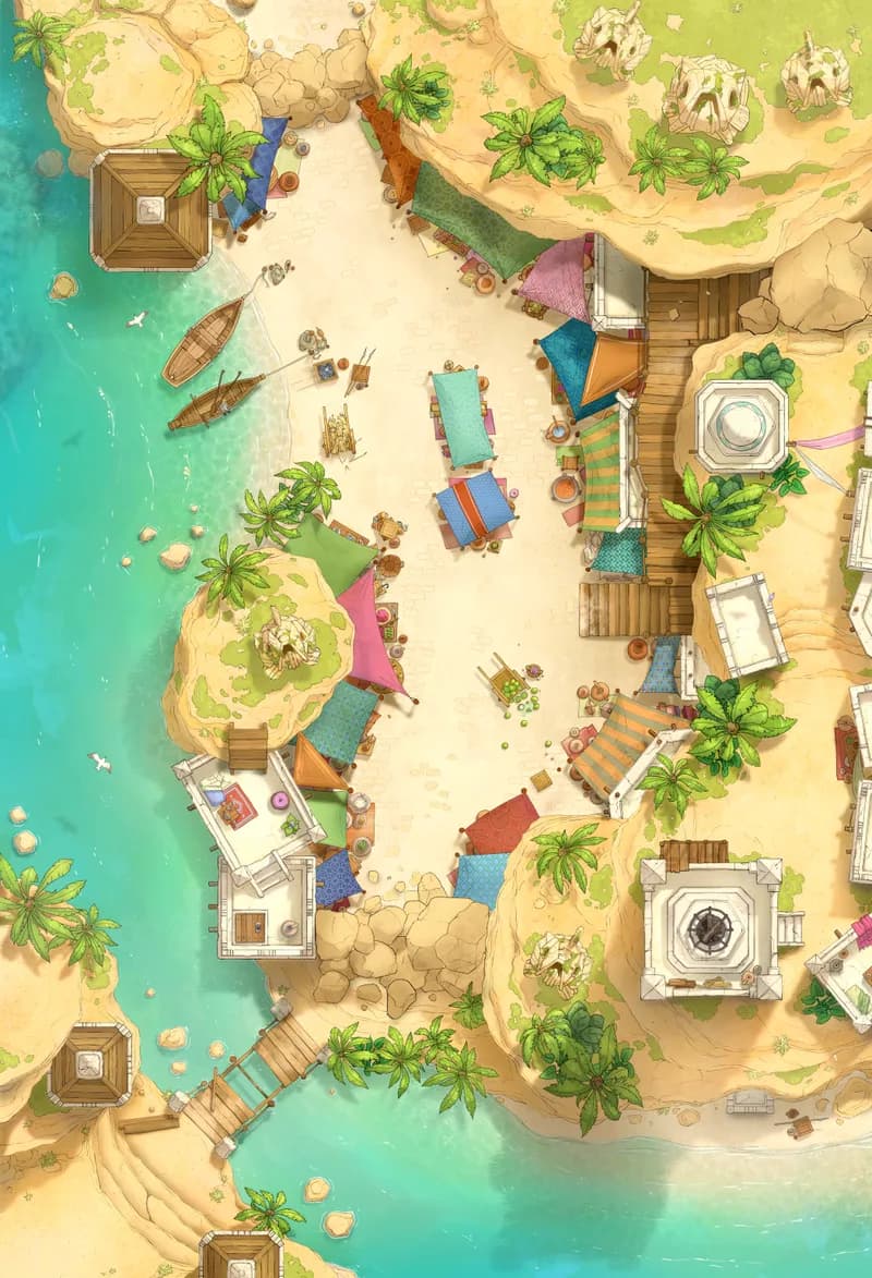 Beachside Bazaar map, Blockade 1 variant thumbnail