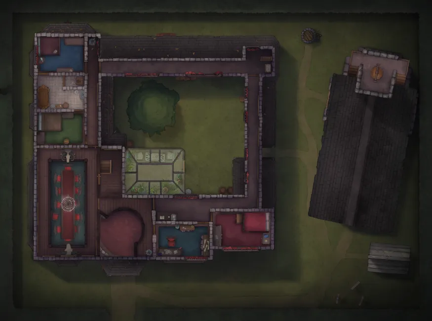 Vampire Mansion map, Normal Mansion Top Floor Day variant thumbnail