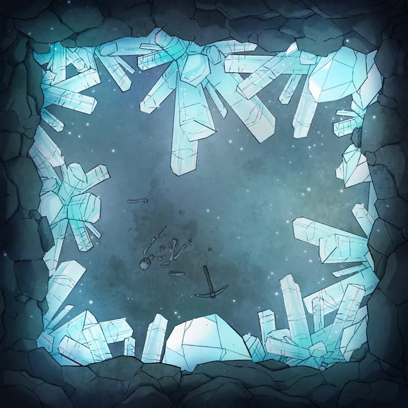 Modular Caves map, Crystal Caverns Giant Crystals 04 variant thumbnail