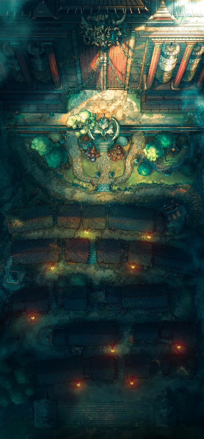 The Forbidden Gates map, Dramatic variant