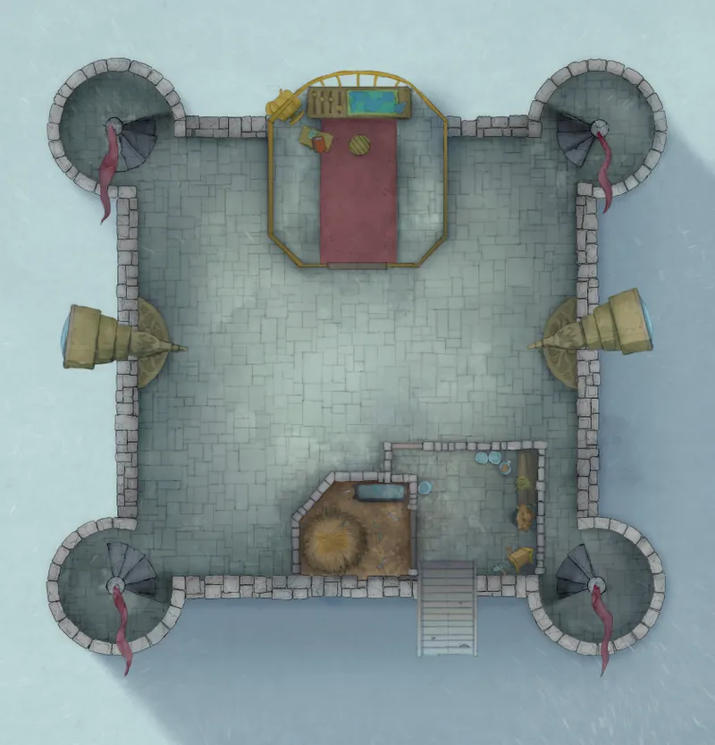 Grounded Castle map, Rooftop Day Snow variant thumbnail