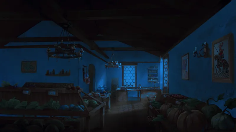 Gentle Village Greengrocer map, Renovated Night variant
